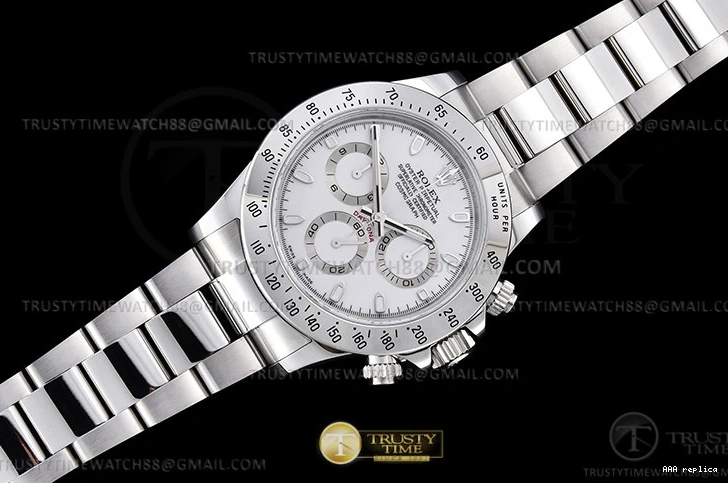 Aaa fake watches Stk ROLDYT0441C SH4130 904L SS 116520 Wht Daytona – QF SS 1101